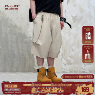 直筒宽松运动简约七分裤 BJHG不计后果休闲短裤 2026新款 夏季 子 男款