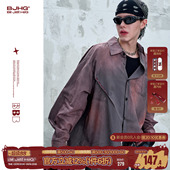 扎染衬衫 衬衫 外套男款 慵懒风纯棉长袖 女 内搭冬季 BJHG不计后果美式