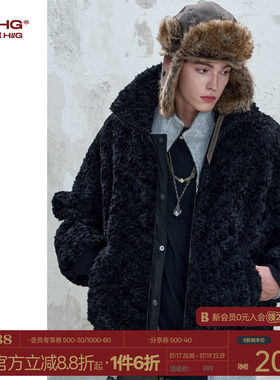BJHG不计后果座山雕环保麂皮绒棉服男士冬季外套保暖加厚冬装棉衣