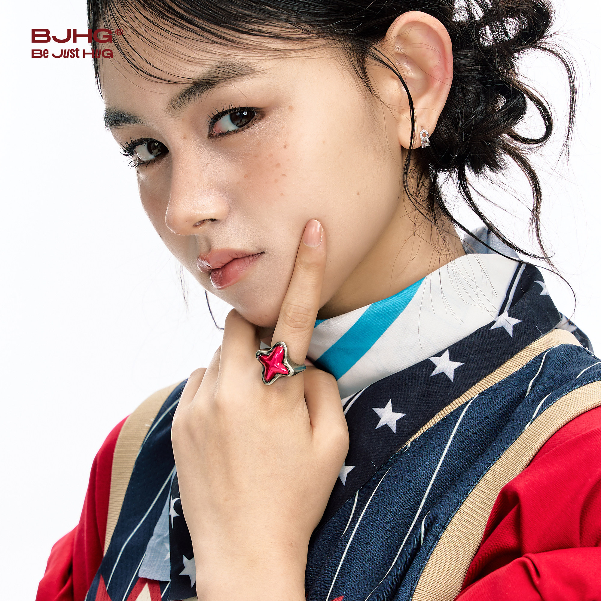 BJHG不计后果陨星戒指男女款2026新款潮牌小众原创设计高级感戒指