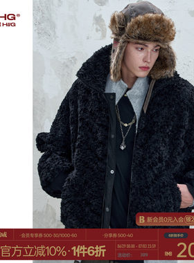 BJHG不计后果座山雕环保麂皮绒棉服男冬季厚外套潮牌加厚冬装棉衣