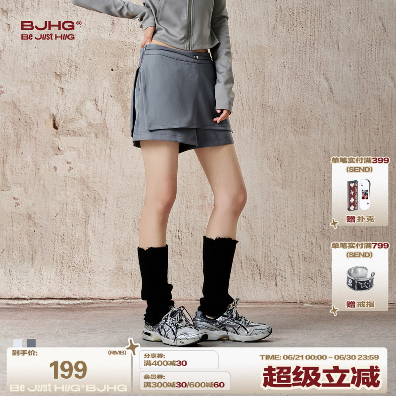 BJHG不计后果美式休闲短裤女夏季2025新款潮运动裙裤显瘦休闲裤子