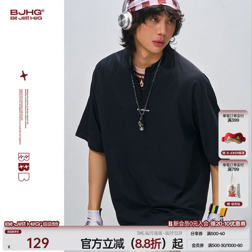 BJHG新款设计感polo领短袖