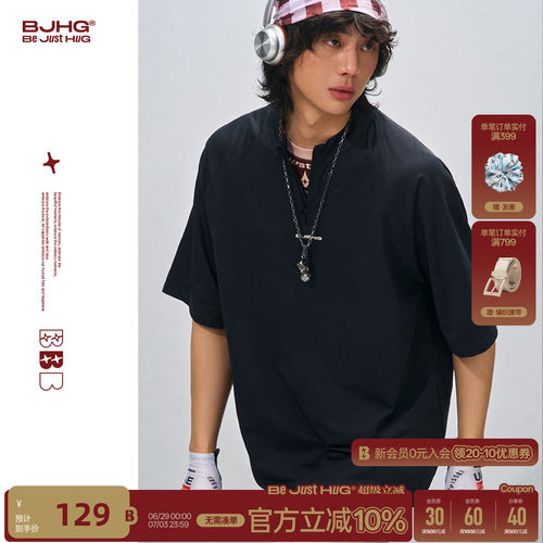BJHG新款设计感polo领短袖