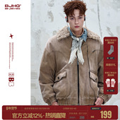 BJHG不计后果复古水洗工装 可拆卸防寒棉衣厚外套 美式 棉服男款 冬装