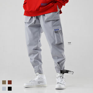 欧美街头多口袋工装裤