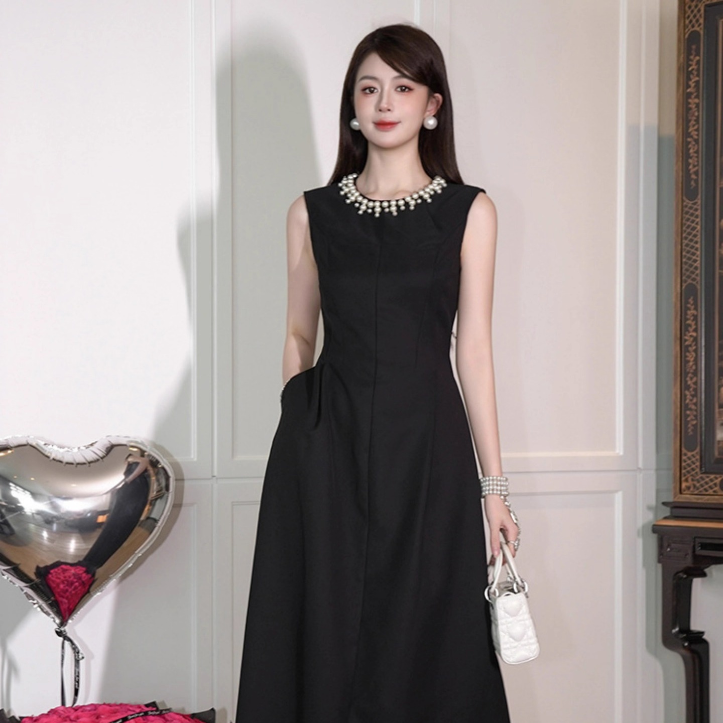 精致名媛穿搭miu系平时可穿礼服