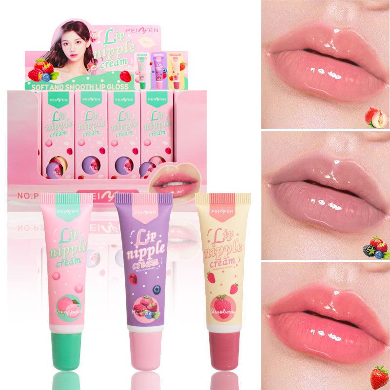 【外贸跨境】OMG果味护带色唇油全滋润保湿嘟嘟唇淡化唇纹唇乳