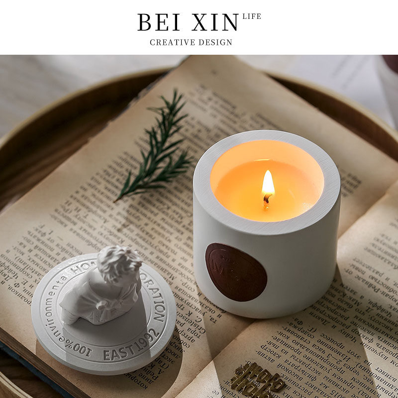 Beixin.SL.PD亚当夏娃雕像香薰蜡烛浪漫新婚礼物高级小众生日礼盒
