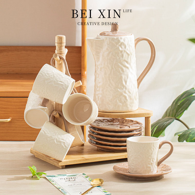 Beixin.SL.PD高颜值陶瓷水杯壶套装家用待客水具水杯轻奢茶具杯具