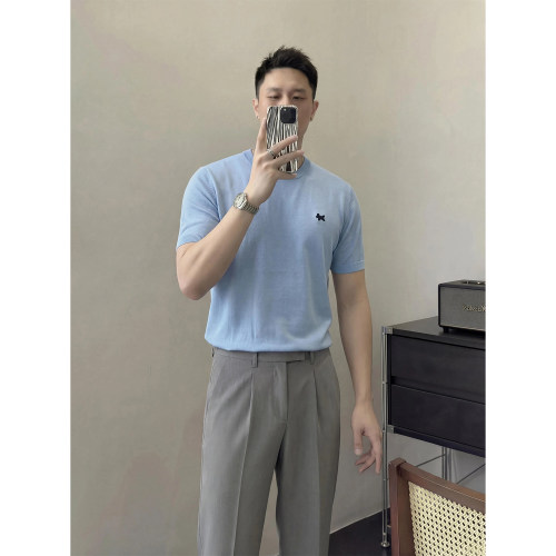 2026夏季新款通勤卡通刺绣t恤男