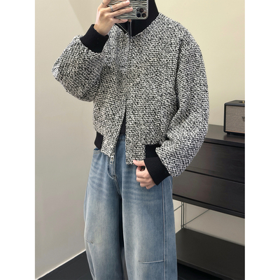 短款设计感保暖大衣男外套