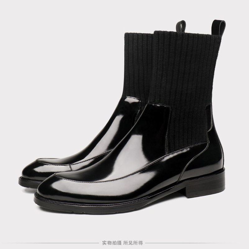 真皮时装靴英伦风马丁靴皮靴休闲