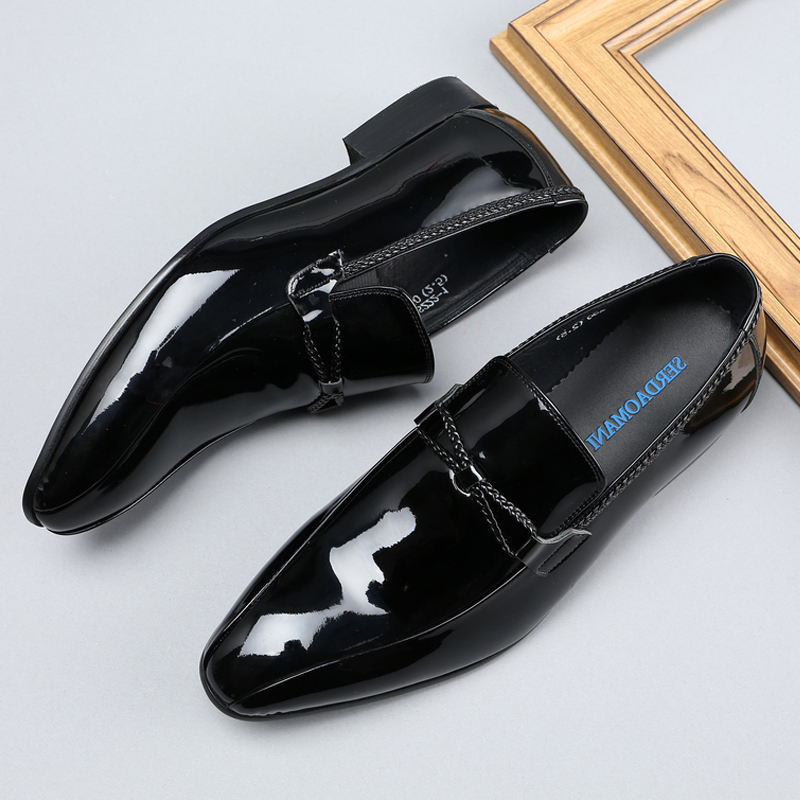 欧美商务时尚青年婚宴休闲皮鞋