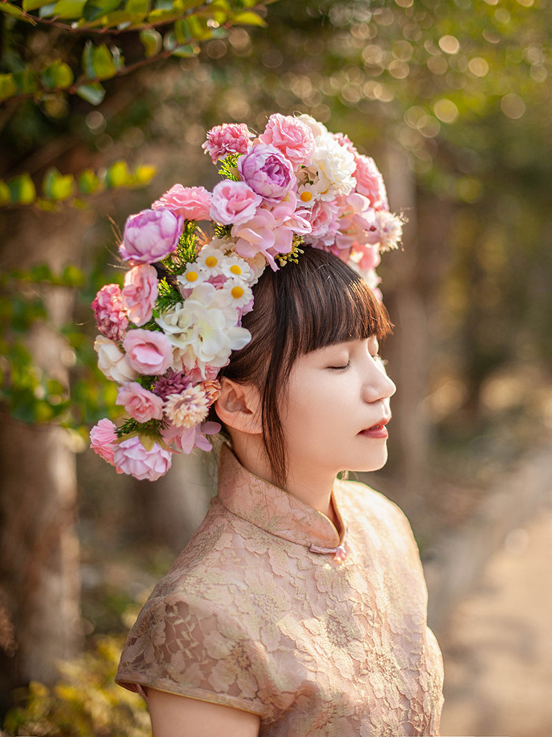 簪花头围成人儿童摄影头饰浔埔村