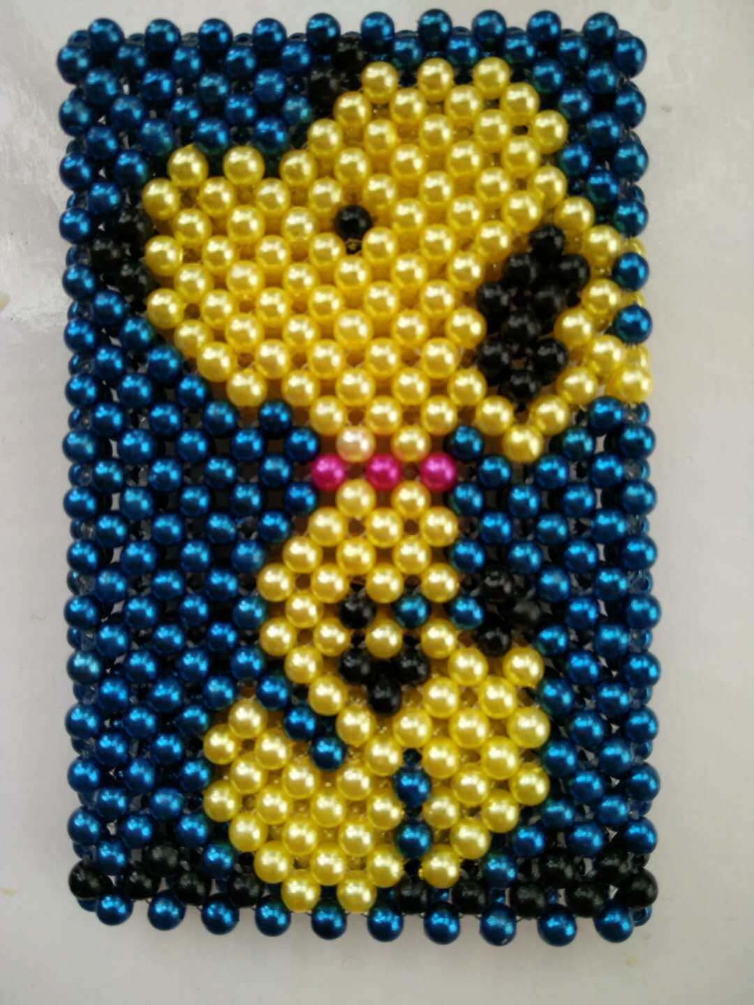 完美饰界-diy手创馆 手工串珠 仿珍珠编织 卡通公交卡套