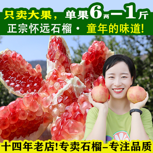 云南蒙自石榴正新鲜硬软籽无子白玉甜大特大薄皮水果怀远整箱 包邮