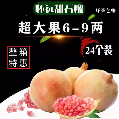 整箱特惠怀远石榴玉石籽