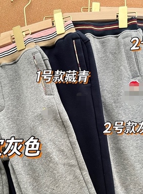 0355断码 特价 包邮130 145 155cm冬款 棉加绒 女童 宽腰加厚长裤