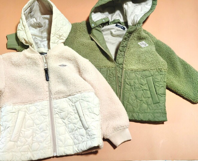 0532包邮90100110120130cm秋冬kladskap男女童绒面衍缝棉连帽外套