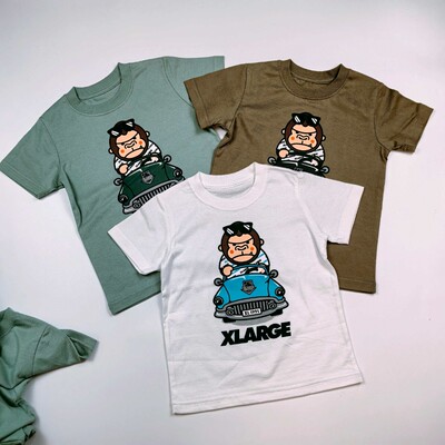 0647 90 100 110 120 130cm日单夏款纯棉 男童猩猩开车短袖T恤衫