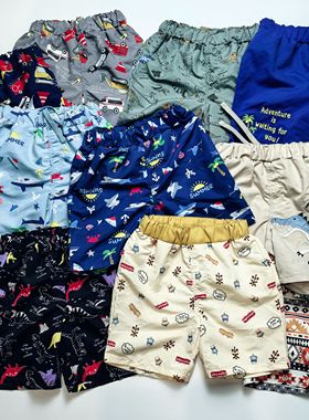 0645 809095100110 120 130cm日单夏款男童带网布内裤 速干沙滩裤