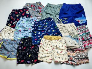 0645 809095100110 120 130cm日单夏款男童带网布内裤 速干沙滩裤