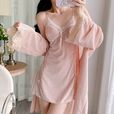VOKOO法式高端新款金丝绒睡衣