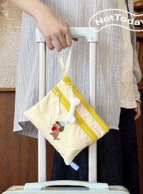 NotToday|乒乓小狗证件卡包 收纳包护照夹旅行身份证文件随身包