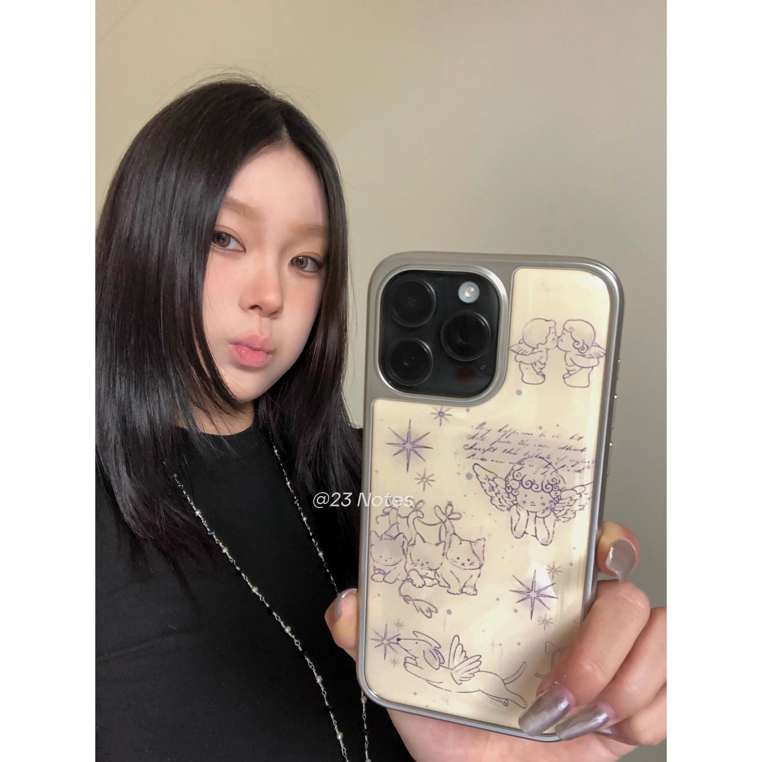 法式复古天使日韩小众适用iPhone15promax苹果16pro手机壳13防摔141211全包17promax新款17pro高级感15pro女