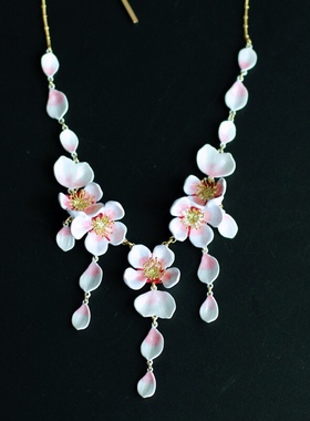 珐琅釉 冬日限定飘落项链毛衣链