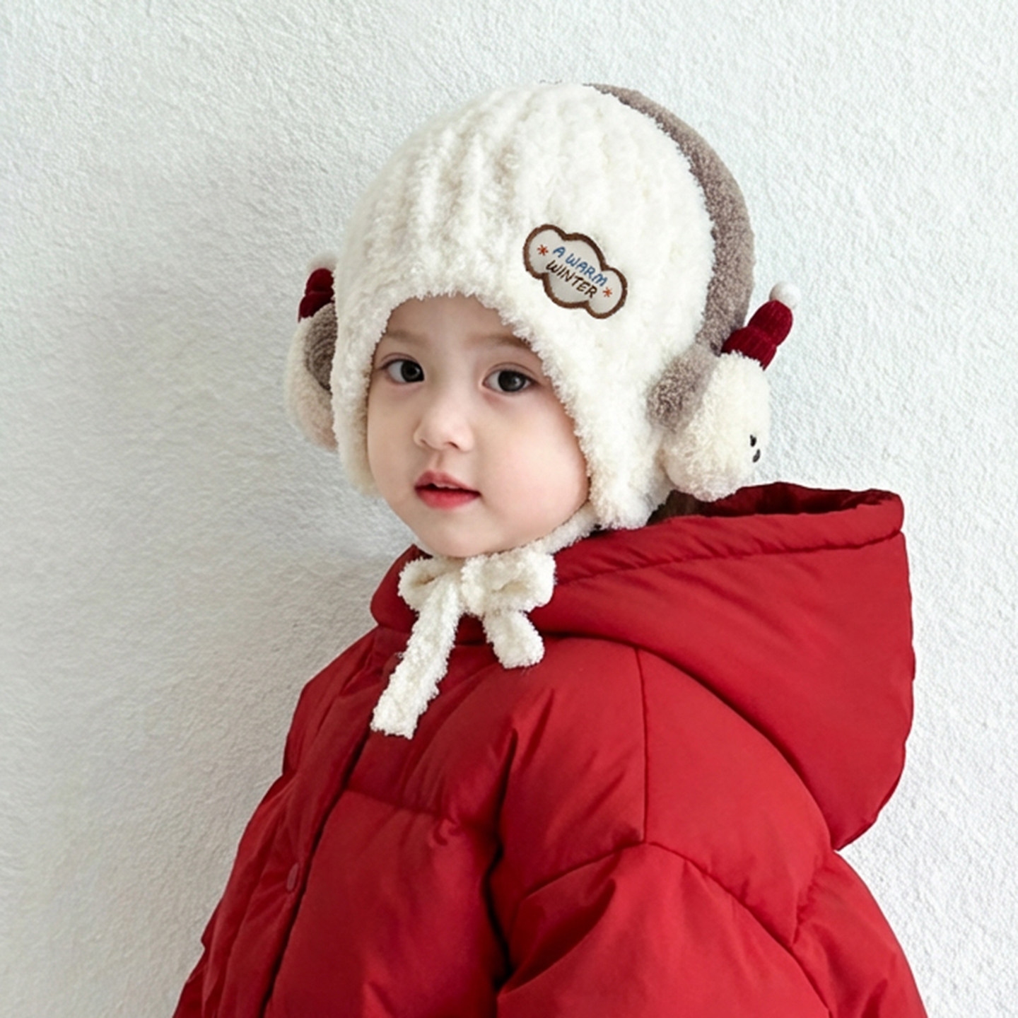 儿童帽子毛绒帽护耳帽秋冬季宝宝针织毛线保暖帽男童女童套头加厚,童装/婴儿装/亲子装,帽子,淘宝优惠券,粉丝福利购,淘宝优惠卷