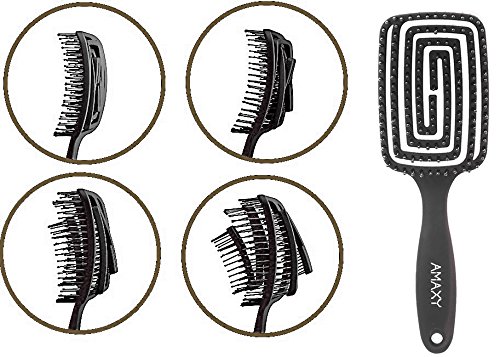 Amaxy Hair Brush - Curved and Vented Detangling Hair Brush f 自行车/骑行装备/零配件 更多零件/配件 原图主图