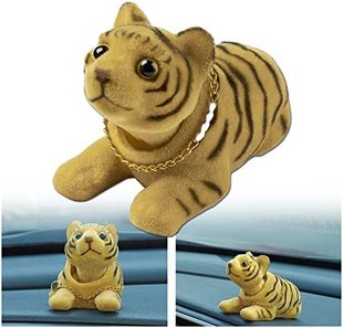 Head Lucky Tiger Nodding Shaking Bobble Figurine