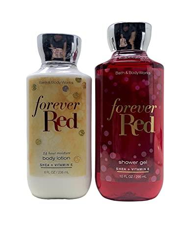 bath and body works forever red duo gift set - body lotion a