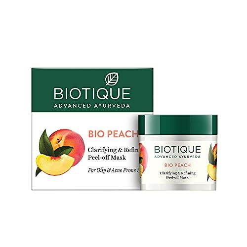 biotique bio peach clarifying and refining peel-off mask for