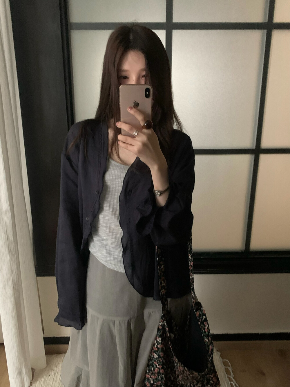 韩系26夏新款气质荷叶拼接雪纺显瘦苎麻防晒外套背心女宽松两件套