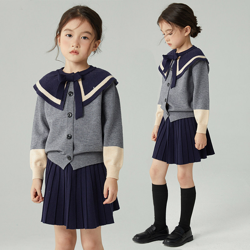 女童秋装套装2025新款儿童针织两件套学院风毛衣短裙洋气女孩套裙,童装/婴儿装/亲子装,套装,淘宝优惠券,粉丝福利购,淘宝优惠卷