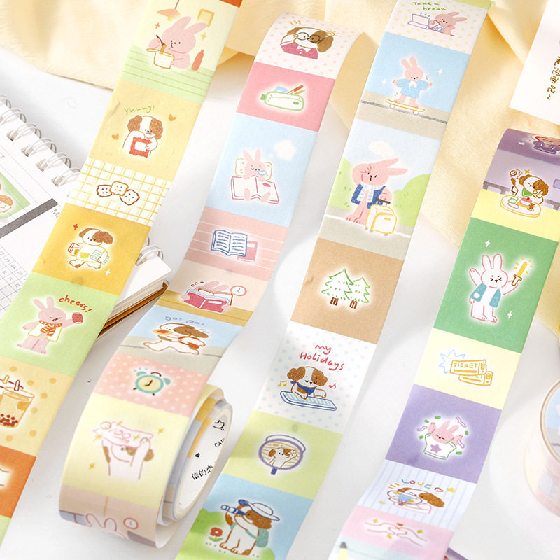 信的恋人和纸胶带 你好，我的搭子可爱涂鸦动物图案手帐diy装饰贴,文具电教/文化用品/商务用品,和纸胶带,淘宝优惠券,粉丝福利购,淘宝优惠卷