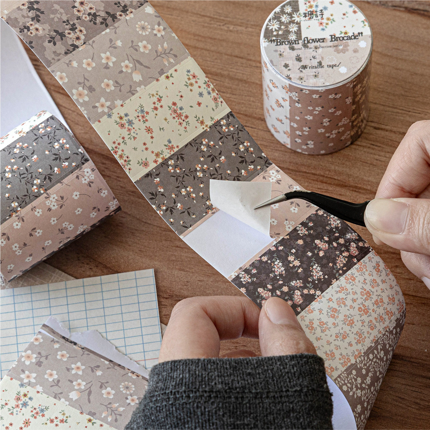 糖诗模切胶带分装 碎花集轻复古温柔风图案手帐背景diy装饰拼贴画,文具电教/文化用品/商务用品,和纸胶带,淘宝优惠券,粉丝福利购,淘宝优惠卷