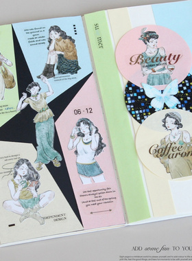 moodtape.原创daily life人物手帐胶带分装咕卡贴人物pet和纸文具