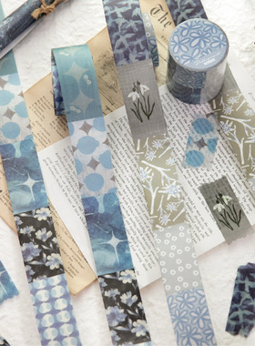 暮光和纸胶带分装 空山织语 ins风创意百搭素材手帐diy装饰咕卡贴