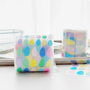 Girl17大龄萝莉原创切膜贴纸卷一滴泪水滴手帐胶带模切盐系百搭