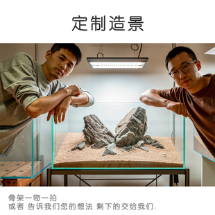 黑云石定制造景国产万天石沉木自然草缸原生缸南美缸一对一指导服