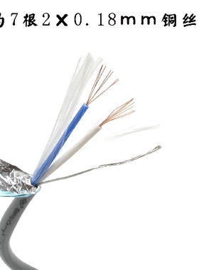 台湾日升S-DA202AT4mm细音频线 移动110欧数字音频线过机线