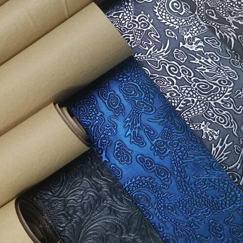 自粘背胶皮革面料布料