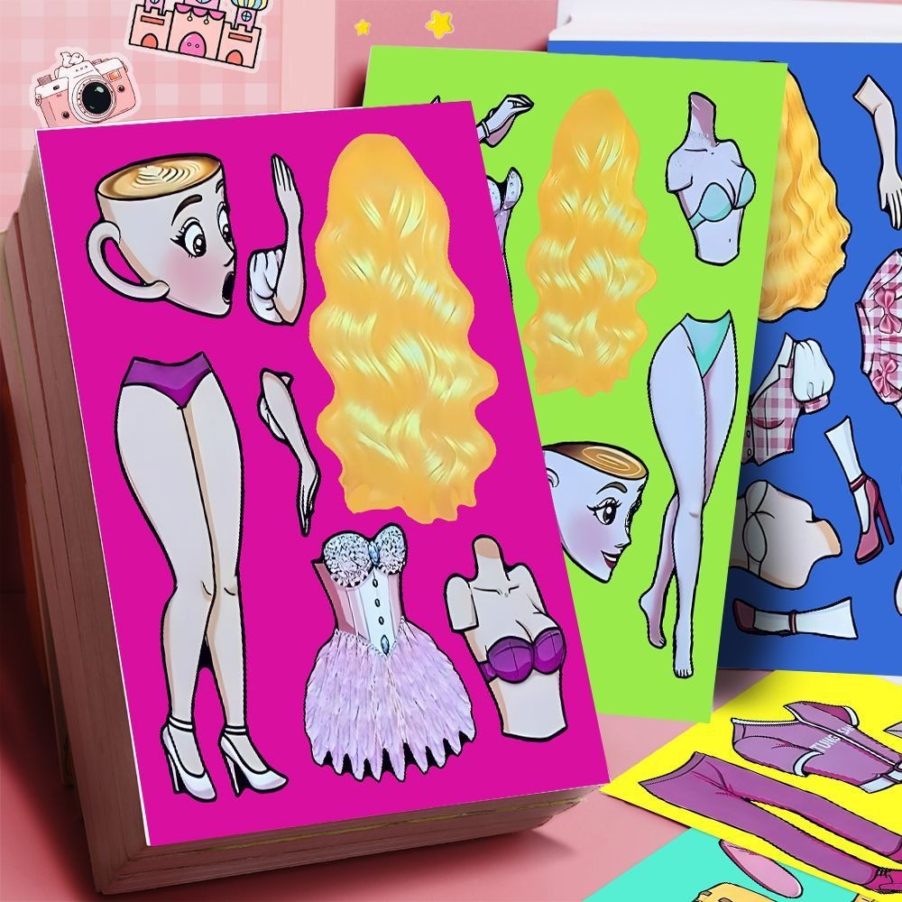 AL山海经求婚换装贴纸女童