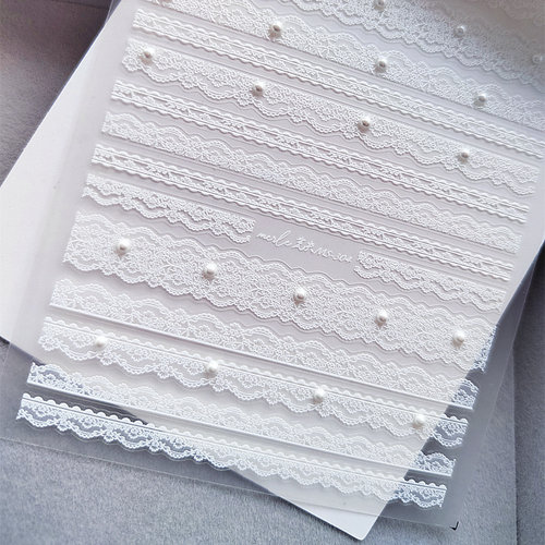 tomoni珍珠之恋美甲贴纸新娘甲贴