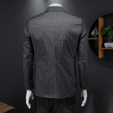 2024春季新款男士休闲西装夹克衫商务时尚外套XZ551P165假模，男装夹克，电商D230