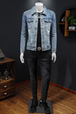 2026春装新款男士休闲牛仔夹克衫水洗外套工装款N321P128假模，男装夹克，电商D230
